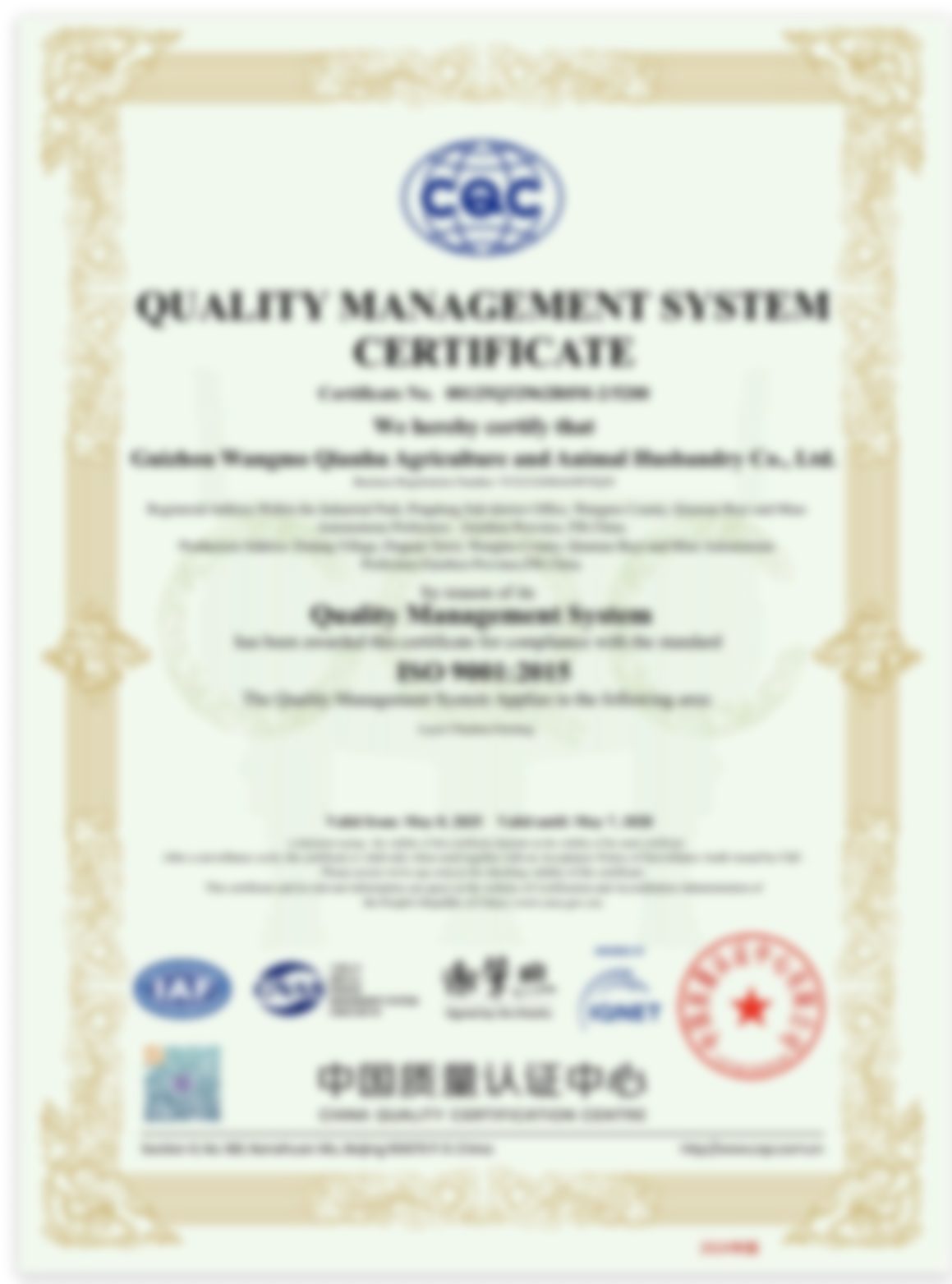 ISO9001 认证